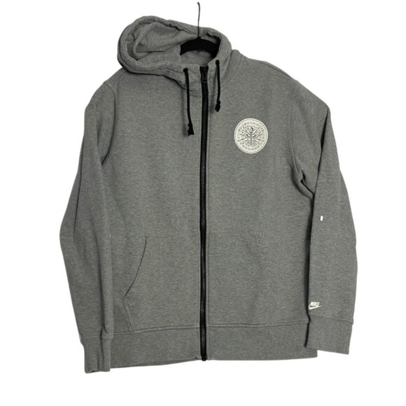 Nike Track & Field USATF USA Grey Full Zip Hoodie Hooded Jacket Mens Size XL - Picture 1 of 7